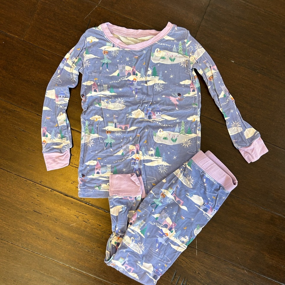 Little Sleepies Blue and Pink Kids Pajama Set
